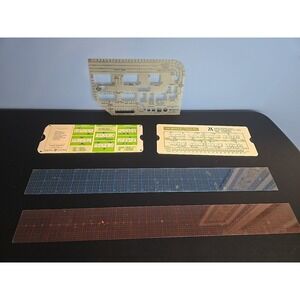 Vintage RapiDesign GE Noryl AYDIN VECTOR‎ Slide Chart Drafting Templates Ruler
